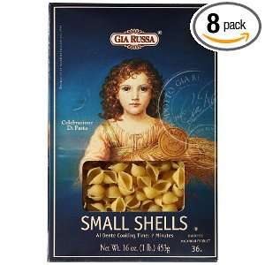 Gia Russa Small Shells, 16 Ounce (Pack Grocery & Gourmet Food