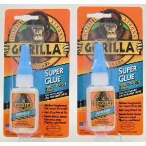  Gorilla Glue Gorilla Super Glue .53 Ounce Bottle 2 Pack 