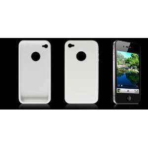  Gino White Plastic Back Hole Design Case Cover for iPhone 