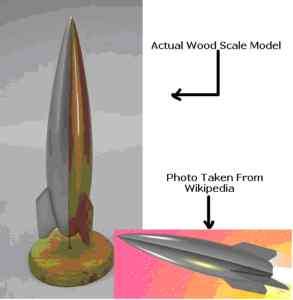 Polaris SpaceCadet Tom Corbett Rocket Wood Model Reg FS  