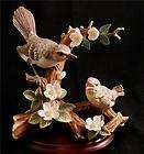 Maruri Porcelain figurine Mocking birds Prairie Rose nw