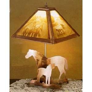 Lithophane   Mare & Foal 21 Table Lamp: Home Improvement