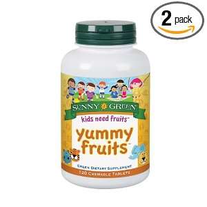  Sunny Green Yummy Fruits, 90 Count (Pack of 2) Health 
