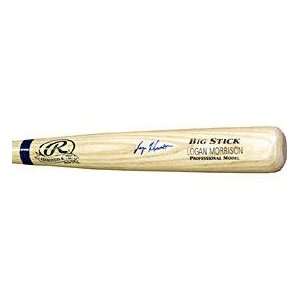 Logan Morrison Autographed Bat   Rawlings Adirondack Big Stick 