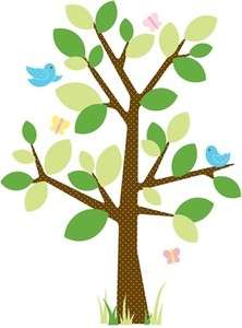 New Baby Nursery Tree Mural Wall Decals Giant Stickers 034878874661 
