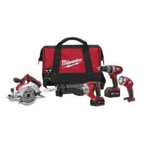   Milwaukee 2694 84 18V Cordless M18 Lithium Ion 4 Tool Combo Kit with