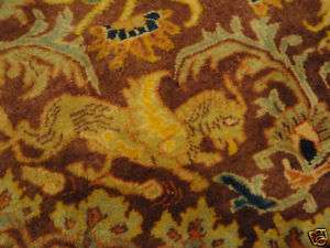 Ancient Griffin Persian Yazd Rug Mauve Gold Blue 6 9x10  