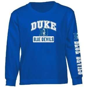 Duke Blue Devils Team Name & Logo Long Sleeve T shirt:  