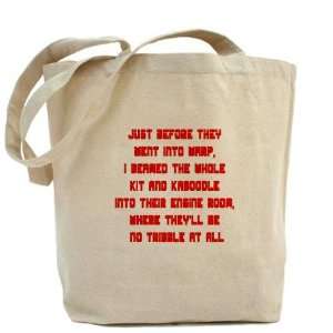  Trouble with Tribbles Funny Tote Bag by CafePress: Beauty