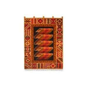  NOVICA Wool tapestry, Inca Treasure