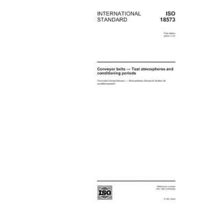  ISO 185732003, Conveyor belts   Test atmospheres and 