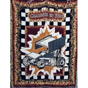    Chariots of Fire Sprint Race Car Afghan Throw: Home & Kitchen