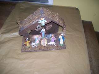 Nativity Manger with figures made in Italy  