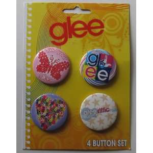  Glee Button 4 pack Free Your Glee, Glee, Glee Heart 