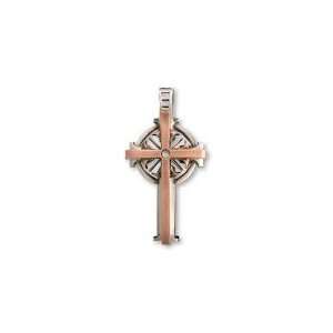    Bico Australia Crucifis Copper And Silver Pendant   Faith Jewelry