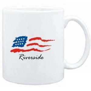  Mug White  Riverside   US Flag  Usa Cities Sports 
