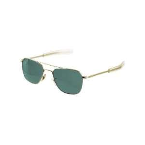   Original Pilot Sunglasses Gold 55mm Green Lens: Everything Else