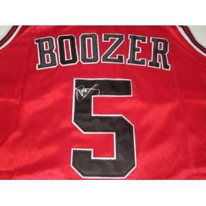  Carlos Boozer Signed Autographed Jersey Chicago Bulls 