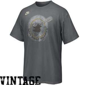  Nike San Diego Padres Charcoal Cooperstown Vintage T shirt 