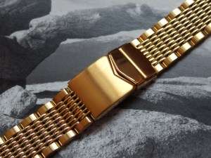   Watch Strap   Solid Mesh Beads of Rice Design   20mm Ends  