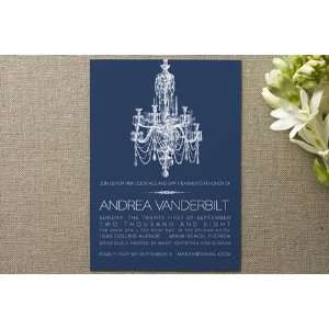  Blue Chandelier Bridal Shower Invitations by Wiley 