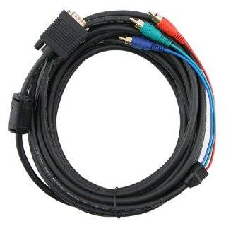   VIDEO + 3.5mm Audio TO 3 RCA COMPOSITE AV CABLE FOR LAPTOP TV, Black