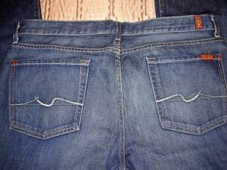 SIX PAIR MENS SEVEN FOR ALL MANKIND DENIM JEANS SIZE 38 & 40 
