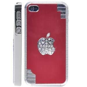   Alloy Metal Drawing Hard Back Case for iPhone 4 (Red): Everything Else