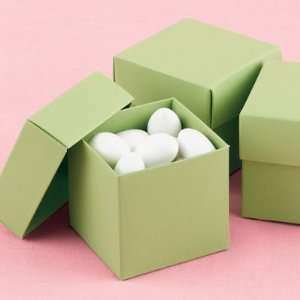  Olive Green 2x2x2 2 Piece Favor Boxes   25/pack 