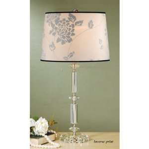  Scarlett Table Lamp with Isodore Shade in Crystal