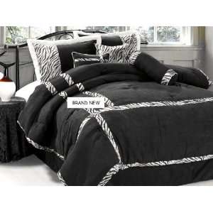   Zebra Design Comforter 101x86 Bed in a bag Set King Size Bedding