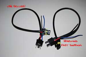 H4 9003 HB4 HID wire CONNECTOR harness replacment NeW  
