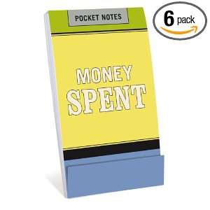  Knock Knock Pocket Notes Money Spent (Pack of 6) Health 