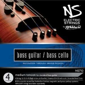  addario Ns710 Ns Electric Bass/Cello Strings: Musical Instruments