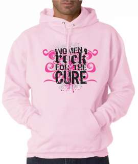 Women Rock Breast Cancer Aware 50/50 Pullover Hoodie  