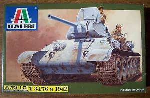 ITALERI 1/72 T 34/76 M 1942 SEALED #7008  