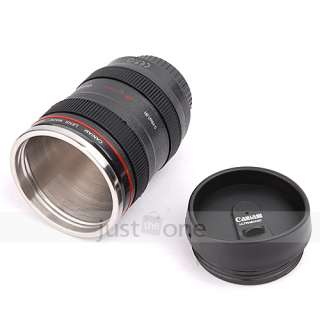 Canon Camera 24 105mm Lens Cup Stainless interior Hot Cold Coffee Tea 
