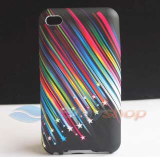   RAINBOW STAR SOFT Skin Case Cover For iPod Touch 4 4th 4G GEN  