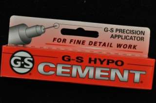 USA**G S HYPO CEMENT GLUE FOR WATCH CRYSTALS AND HOBBIES PRECISION 