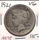 1921 Peace Liberty Silver Dollar Extra Fine A550