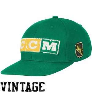  CCM Minnesota North Stars Structured Flex Hat   Green 