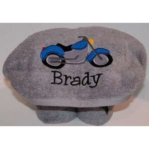  Motorcycle Hooded Towel: Baby