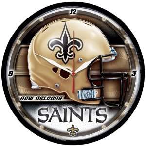  New Orleans Saints Round Clock