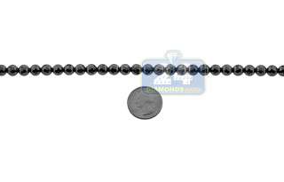 NEW Gunmetal Bead Macrame Bead Mens Chain Necklace 30 Inches  