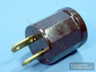 Leviton Brown Plug In Light Socket Outlet Adapter Plug  