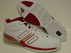 NEW Mens Sz 19 ADIDAS Bounce Artillery II 664889 White Red Sneakers 