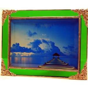  5x7 Stained Glass Antique Green Frame: Everything Else