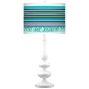  Key West Party Time Giclee Paley White Table Lamp: Home 