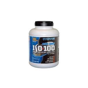 Dymatize Nutrition ISO 100 Zero Carb Whey Protein Powder, Vanilla, 5 