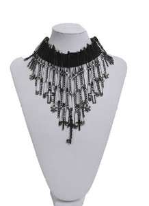 New Arrival Punk Visual Kei Gothic Rock Princess Black Necklace FREE 